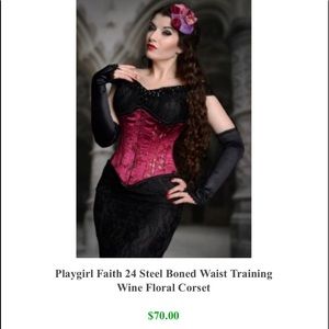 COPY - True corset brand Playgirl 24 steel boned corset